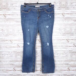 Paris Blues Womens Jeans Sz 18 Distressed Boot 58A